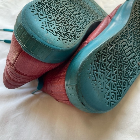 Alife x Barney’s New York Leather High Top Sneakers‎ in Red Blue Size 9.5 - Picture 7 of 9